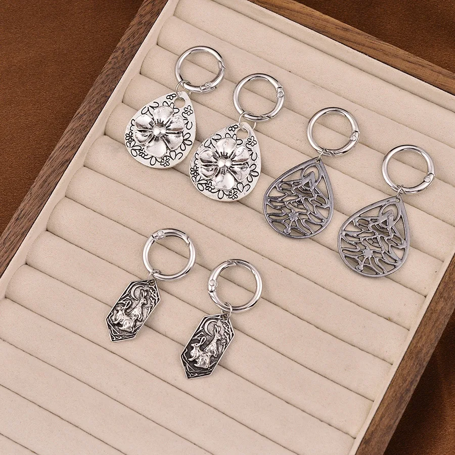 diy-accessories-retro-ethnic-style-decorative-shoe-buckle-bag-accessories-keychain-flower-tree-rabbit-pendant-pendant-jewelry