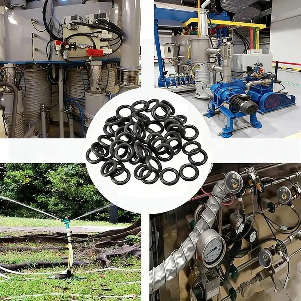 225pcs Rubber O Ring Set Gaskets Seal Nitrile Rubber Bands High Pressure O-Rings Repair Kit Sealing Elastic Band O Rubber 2026