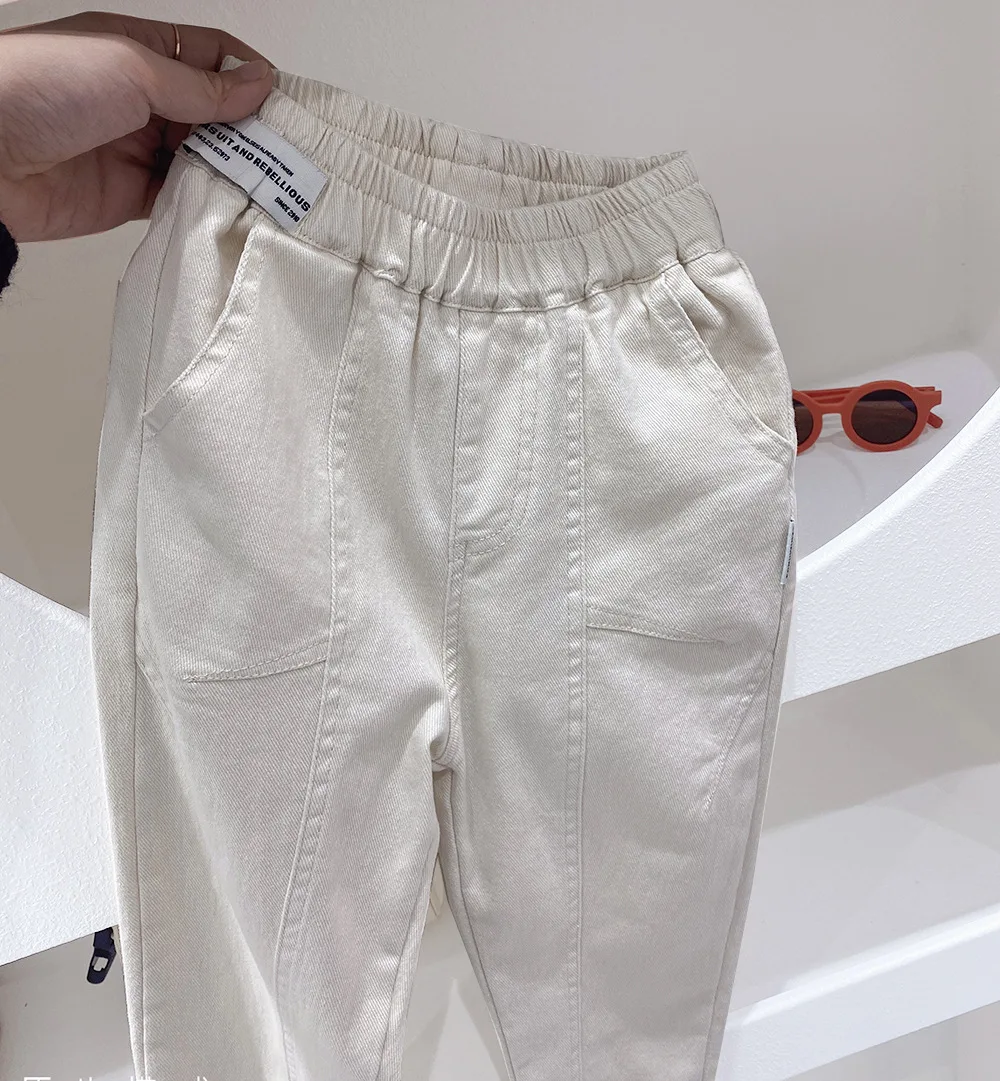 Pantaloni da bambino pantaloni primaverili e autunnali, moda autunnale per ragazzi grandi, stile occidentale, abbigliamento autunnale per bambini,