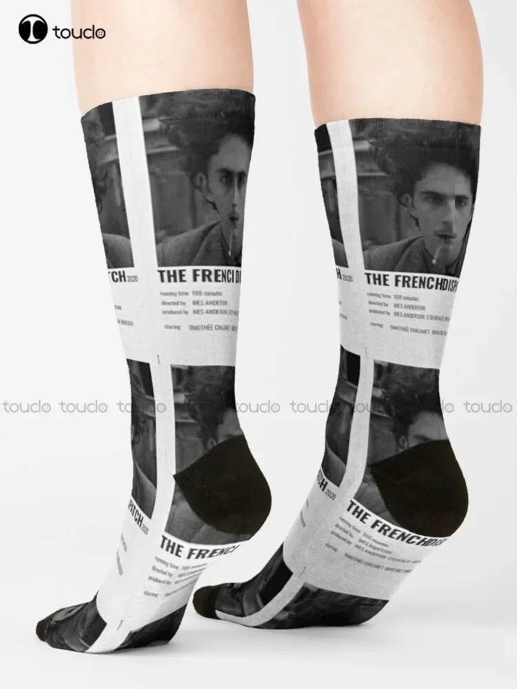 Minimalis French Dispatch Socks Cow Socks Cartoon Comfortable Best Girls Sports Street Skateboard Socks 360° Digital Print Retro image 2