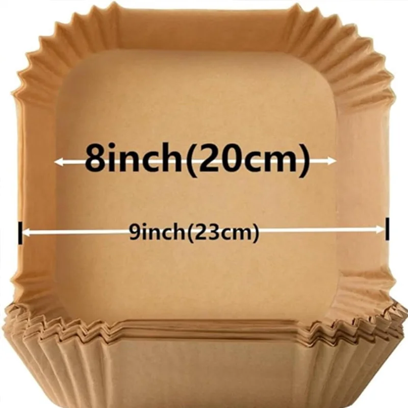 بطانة مقلاة هوائية وبخار/ورق خبز – مطلية بالسيليكون، طبقة زيت نباتية، مقاومة للزيت للمنزل والمخابز