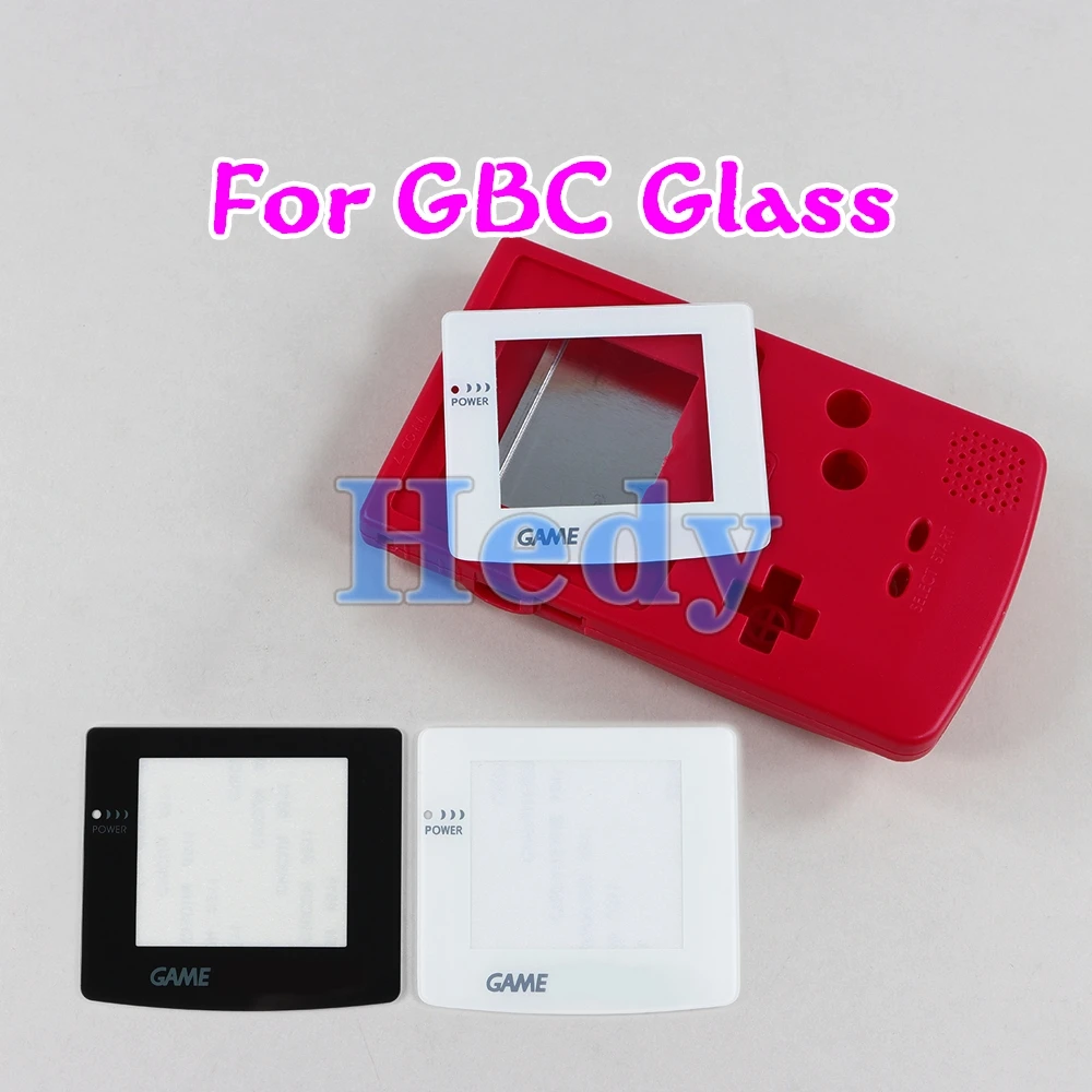 1PC Replacement Protective Game Console Glass Lens For GBC Screen For Gameboy Color Lens Protector W/ Adhensive