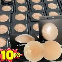 Cubierta de silicona para pezones para mujer, lencería reutilizable para pechos, pegatina para sujetador, almohadillas adhesivas para levantar pétalos invisibles, pastas para el pecho, 2-10 Uds.