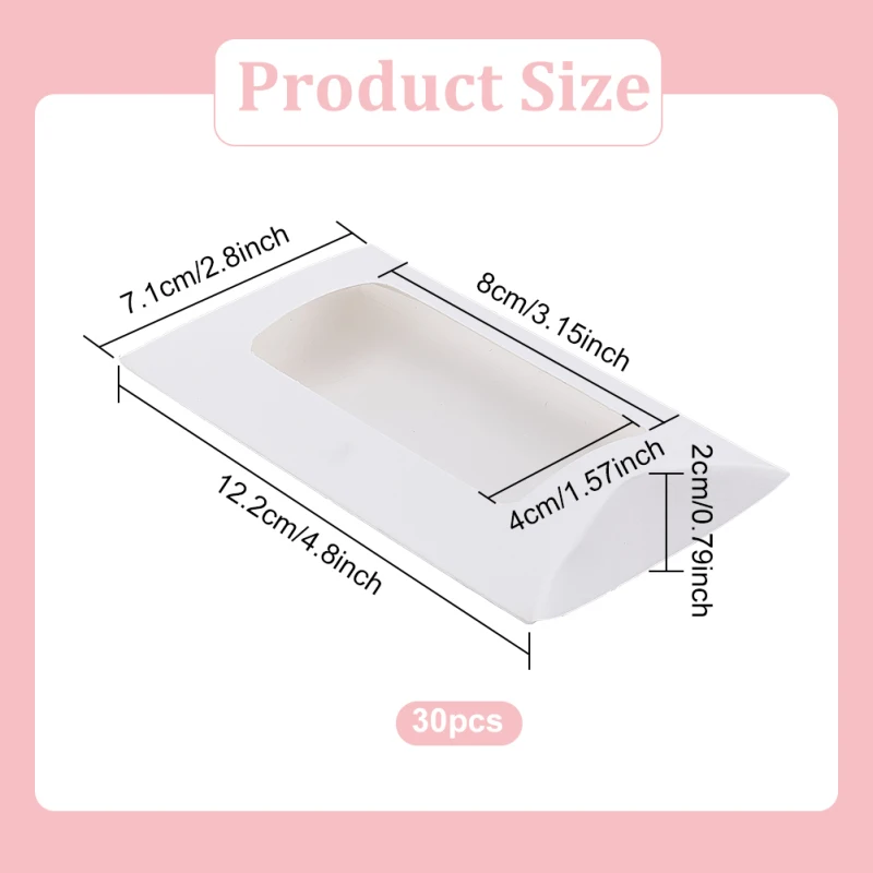 Small Square Kraft Ring Earring Box, 12 Pack