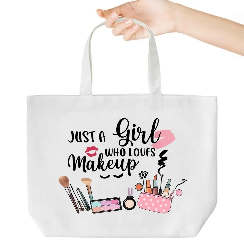 

Большая сумка «Любитель макияжа». Грайливый дизайн для путешествий, общежития и повседневного использования. Идеальный подарок для мам и друзей.