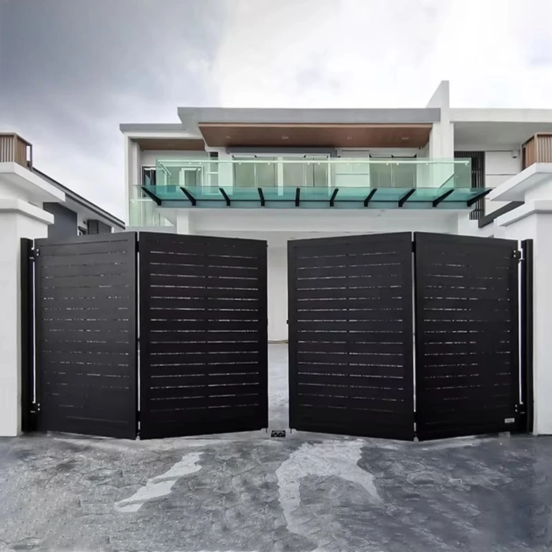 friendly reversible bifold door retractable driveway door with automatic opening mode, designed for industrial residences