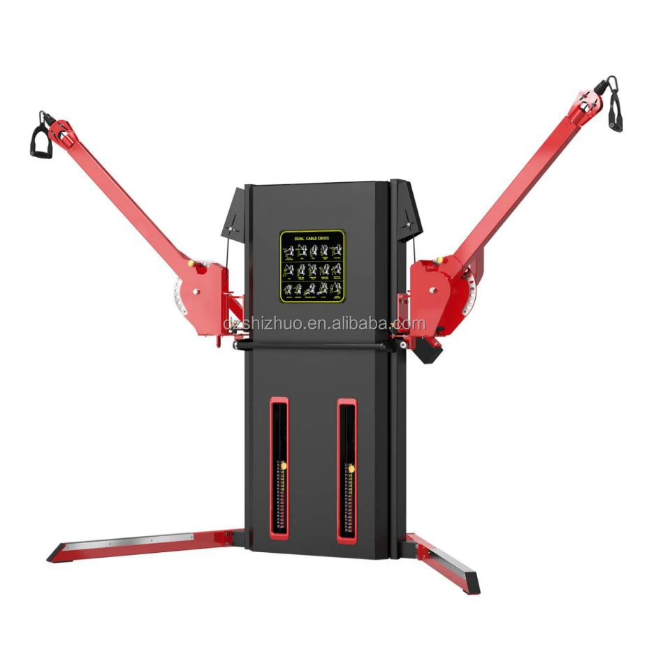 Multi Gym Fitness Equipment Dual Stack Cable Crossover Multi Functional Station Trainer for Club