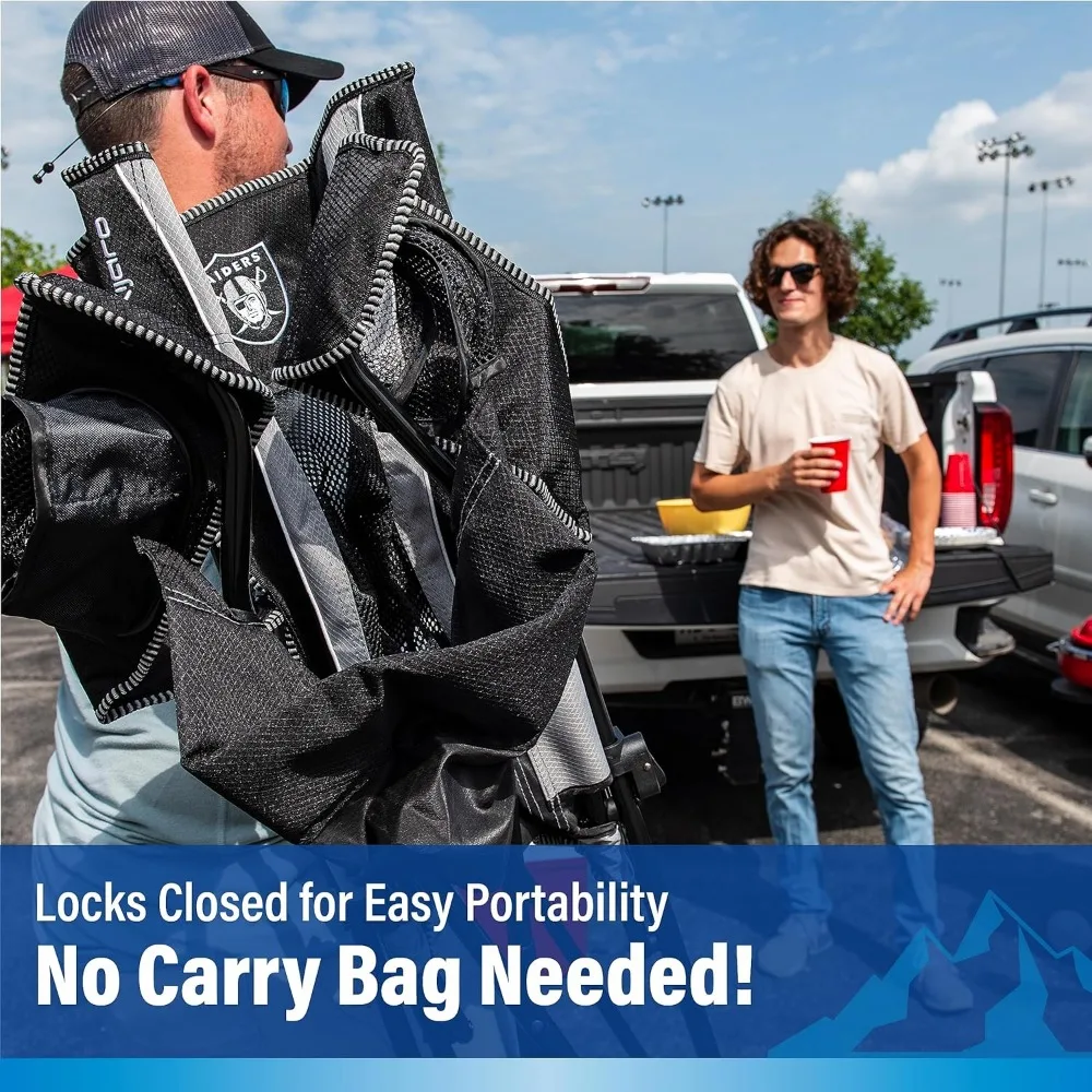 Sedia da campeggio pieghevole portatile a doppia chiusura - Kijaro