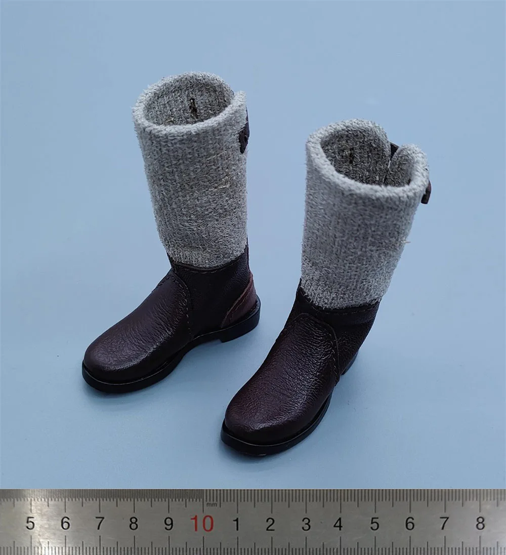 

For Sale 1/6 Soldier Doll Guy Mini Toys Model Leather Hollow Shoe Boots Caps Throw Model Accessories For 12“ DIY UJINDOU UD9052