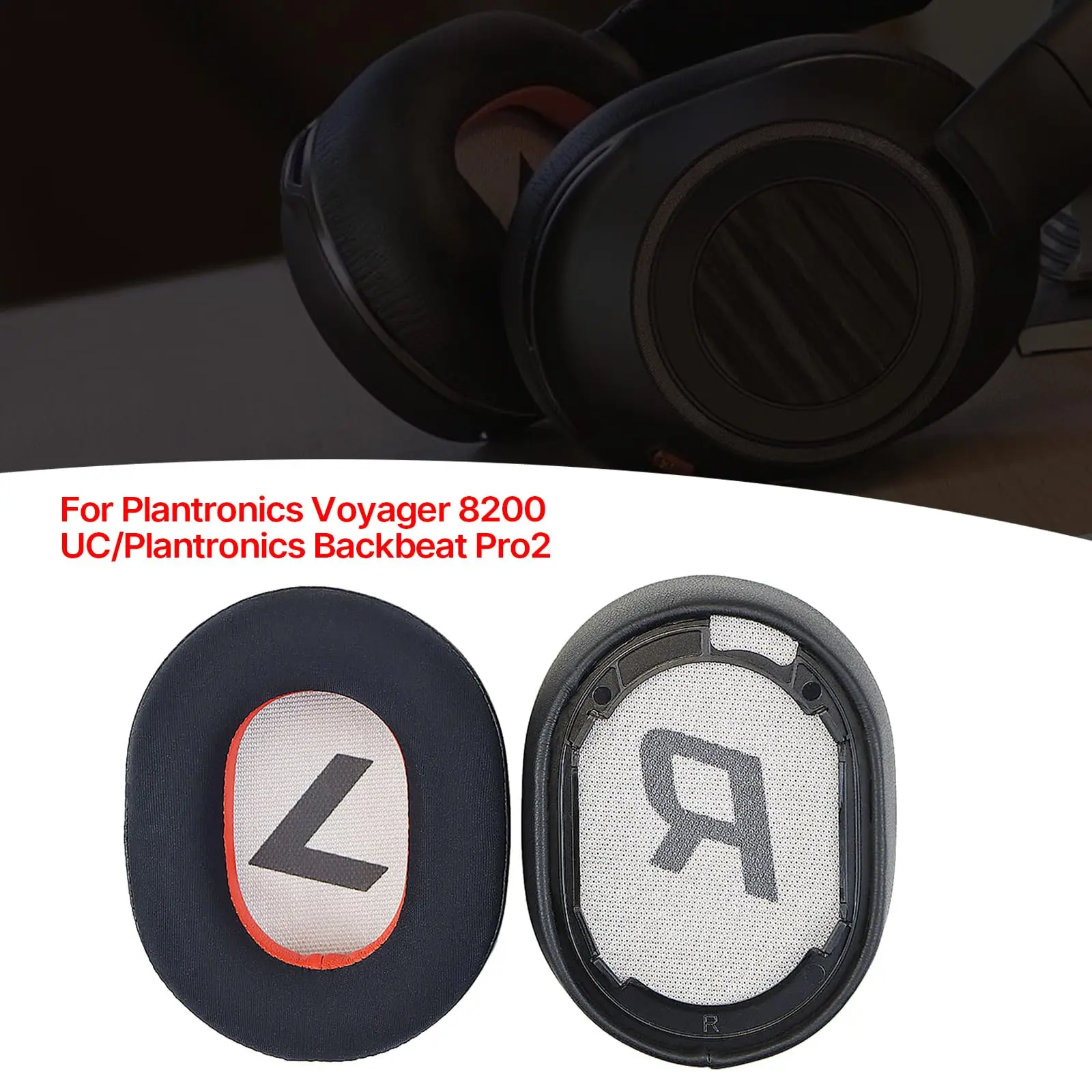 Backbeat Pro2 Cooling Gel Ear Pads Replacement Cover Cushions Compatible with Plantronics 8200UC/Backbeat Pro2 Headphones