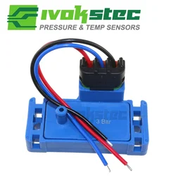 3Bar 12223861 Turbo Boost Pressure 3Bar Map Sensor For Chevrolet Chevy S10/T10 G10/G20/G30 Astro Pontiac Firebir With Plug Kit
