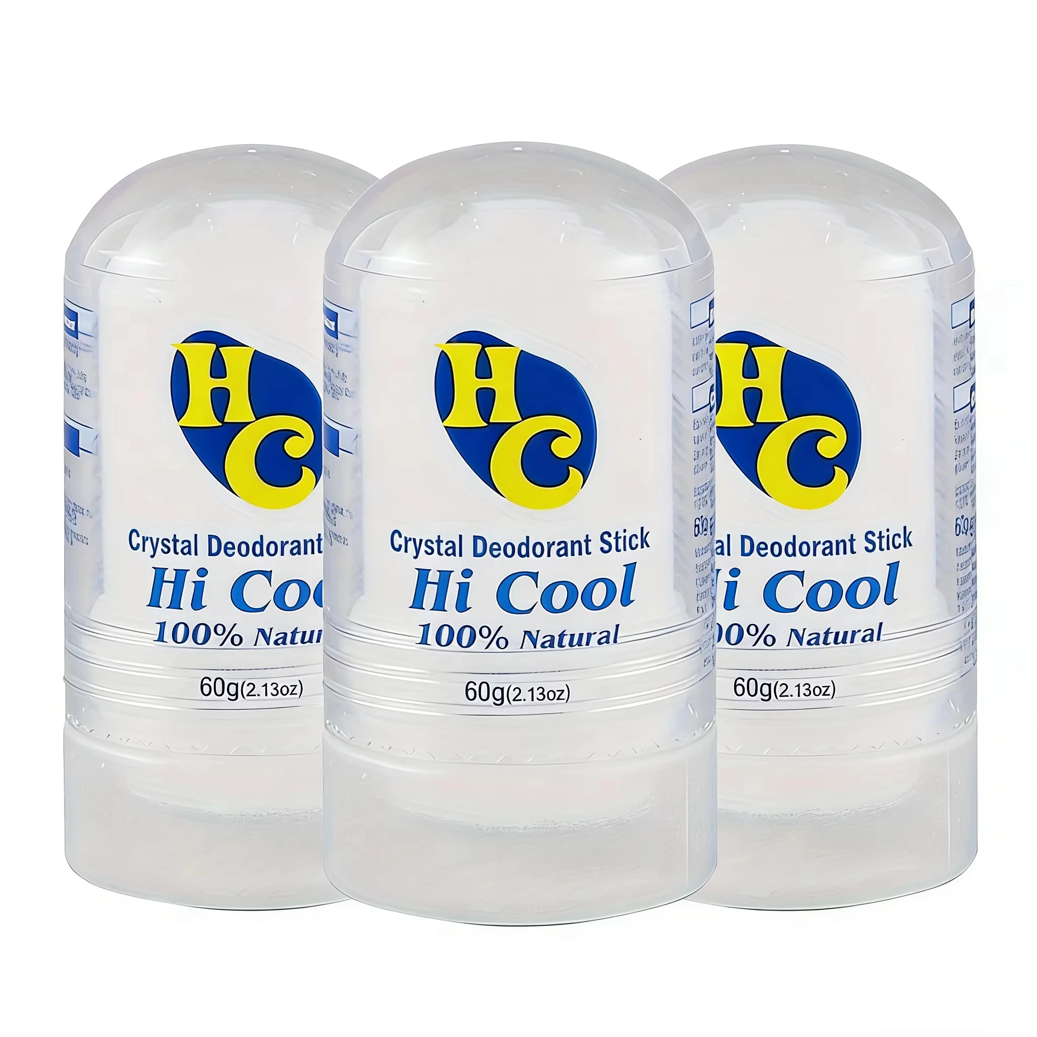 

Natural 3pcs/set 60g Unscented Alum Crystal Deodorant Stick for Women & Men – Potassium Alum Stone for Odor Control Easy to use