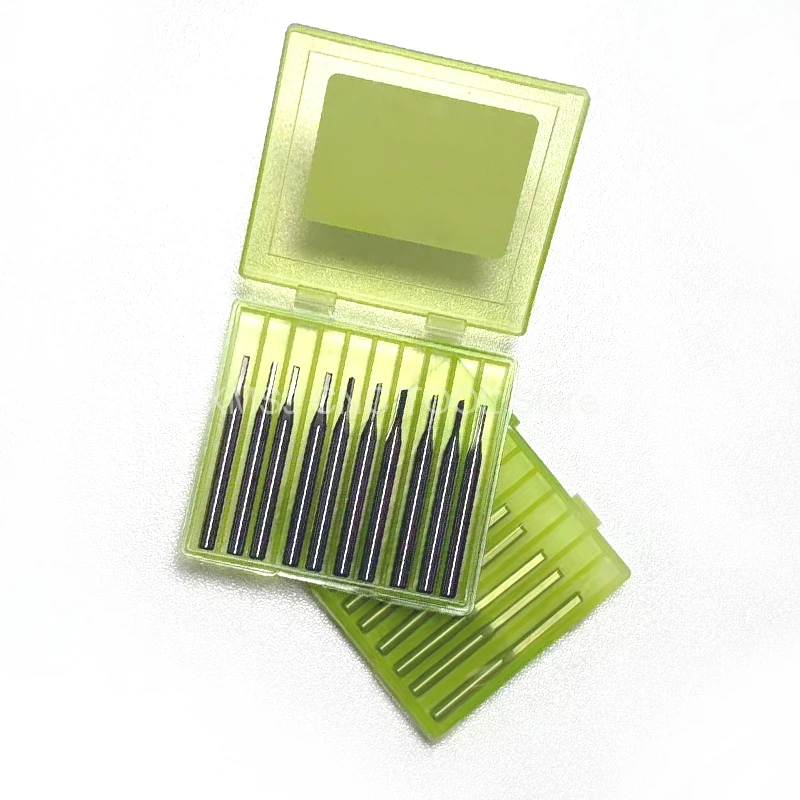 

10pcs 3.175mm/4mm/6mm/8mm Double Flutes Straight Slot Wood Cutter - CNC Solid Carbide Two Flute Router Bits