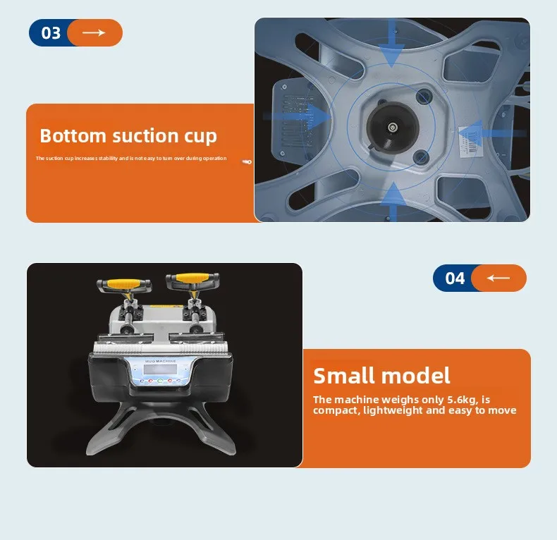 Manual Double Station Ironing Cup Machine, Stall Mug, Gift Cup, Personalized Heat Transfer Ironing, Printing, Pressing Machine