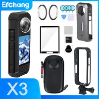 Kit de accesorios para Insta360 X3 X4 X5, protector de lente, tapa de marco protector, bolsa de almacenamiento, funda protectora de pantalla para accesorio Insta 360