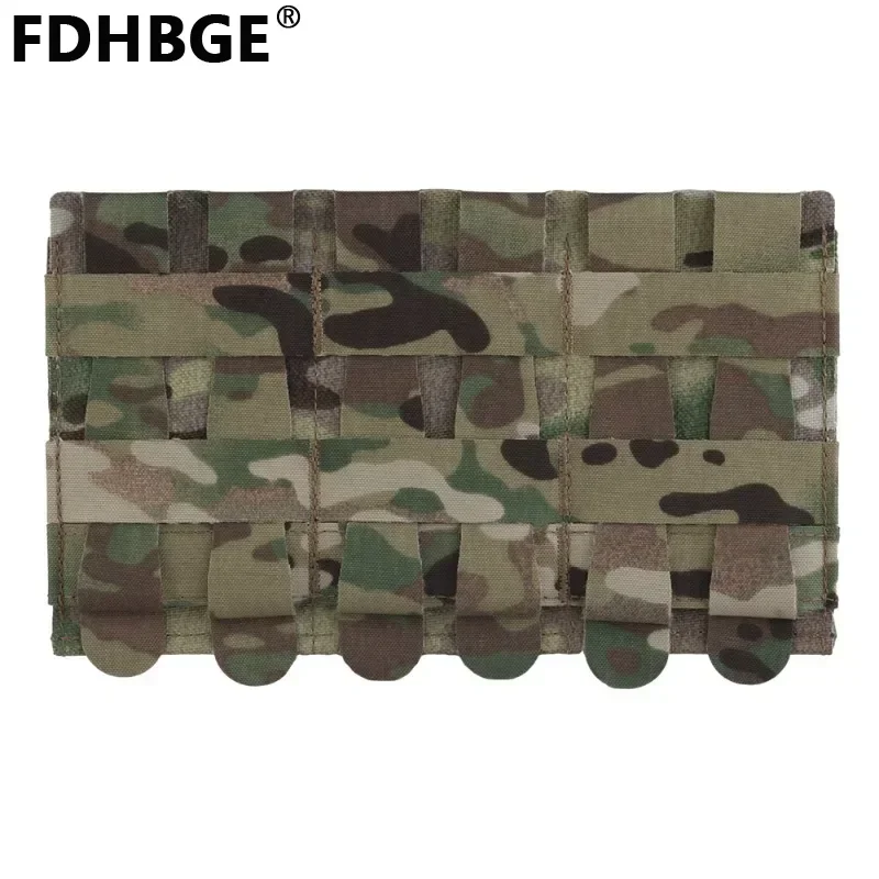 

FDHBGE Tactical Triple Pouch 5.56/7.62mm Outdoor Bag Lightweight Elastic Mag Hunting CS Wargame Molle System Accessories Holster