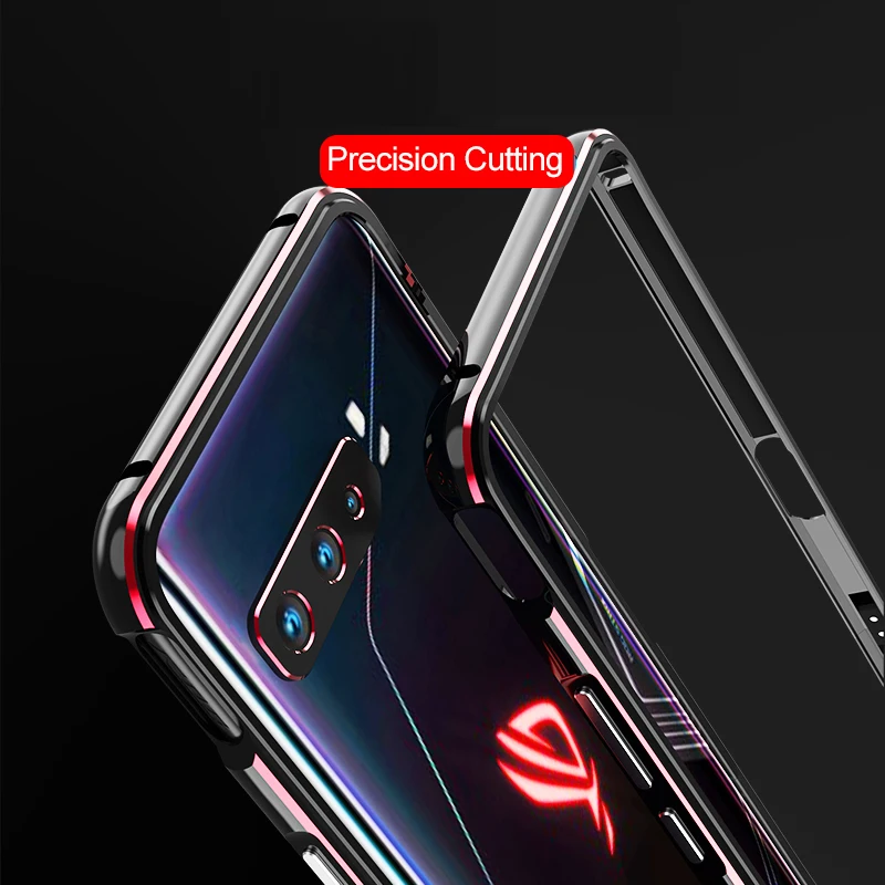 Luxury Metal Bumper For ASUS ROG Phone 3 Case ROG3 Cover Double Color Aluminium Alloy Frame Protective Cover Ultra Thin Coque