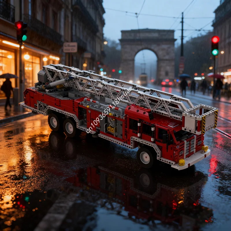 

3502pcs MOC Fire Engine Technical Model Building Blocks Construction Assemble Christmas Gifts Creative Toys Idea Brick Birthday