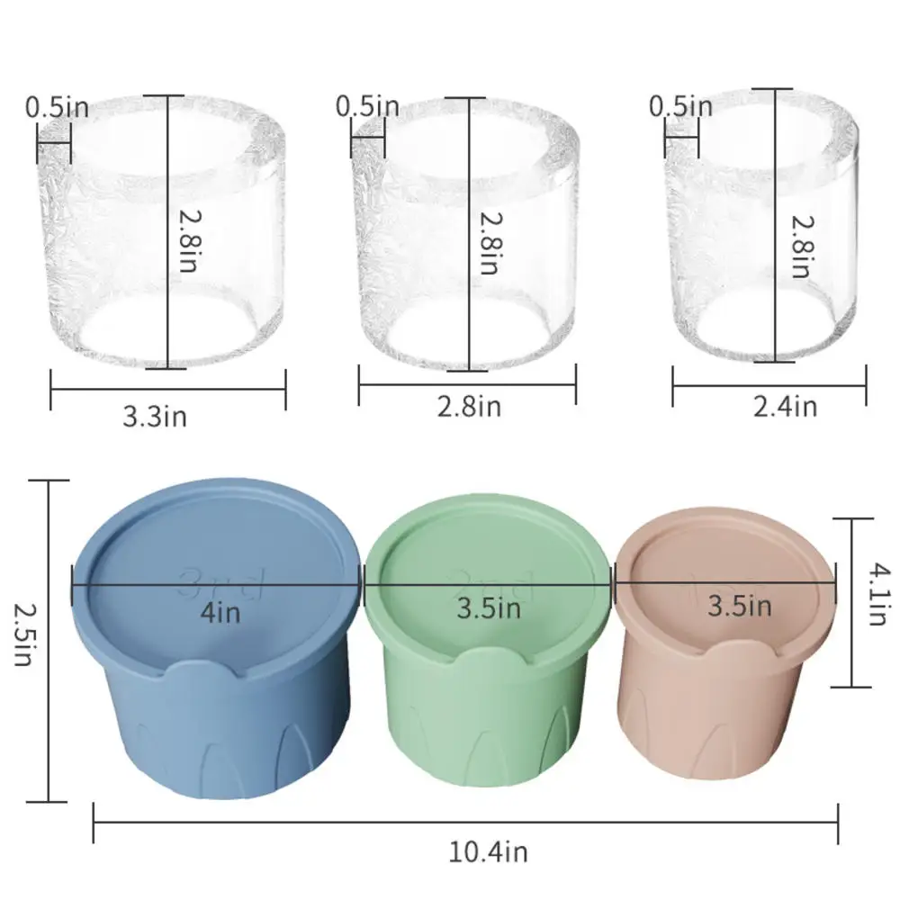 Stackable Ice Cube Tray with Lid & Bin, Ice Cube Maker for Stanley Cup, Travel Mug, Coffee, Whiskey, Cocktails and Homemade