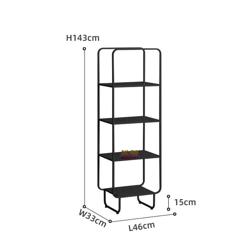 Display Iron Bookcase Floor Shelf Small Bookcase Corner Stand Narrow Cabinet Corner Estante Para Livros Home Furniture WKBC