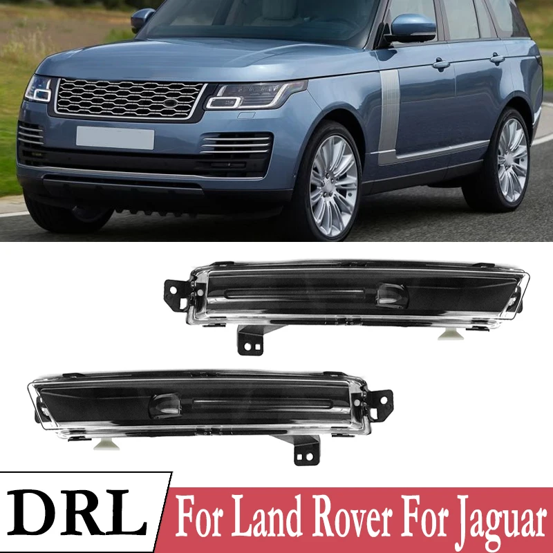 

1 Pair LED DRL Car Front Fog Light Headlight Driving Lamp Daytime Running Light For Land Rover Discovery 5 2017-2019 For Jaguar