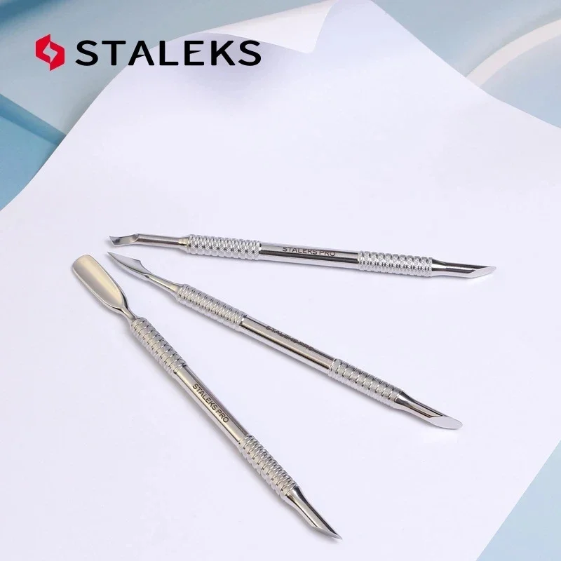 STALEKS Manicure Double-head Non-slip Dead Skin Push Not Hurt Nails Profession Exfoliating Pusher Nail Art Makeup Tools