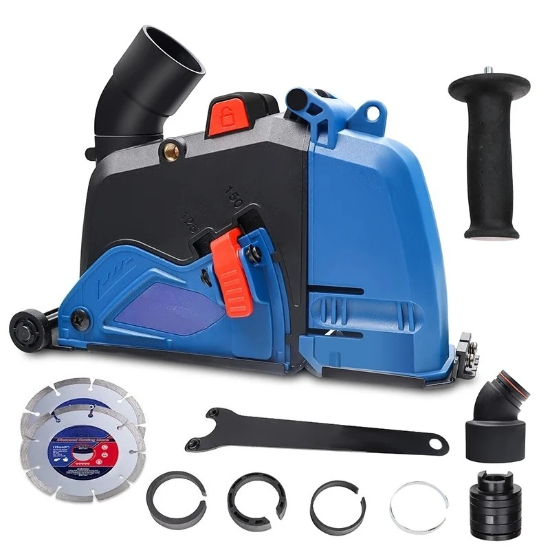 

Double Blades Dust Cover Cutting Shroud with 2pcs Blades for 125mm Angle Grinder