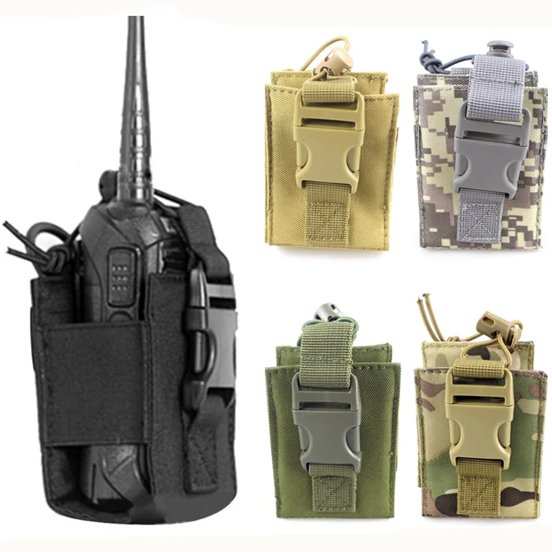 

Molle Radio Pouch Walkie Talkie Holder Bag Outdoor Sports Hiking Camping Hunting Accessories Magazine Mag Holster Vest Pouches