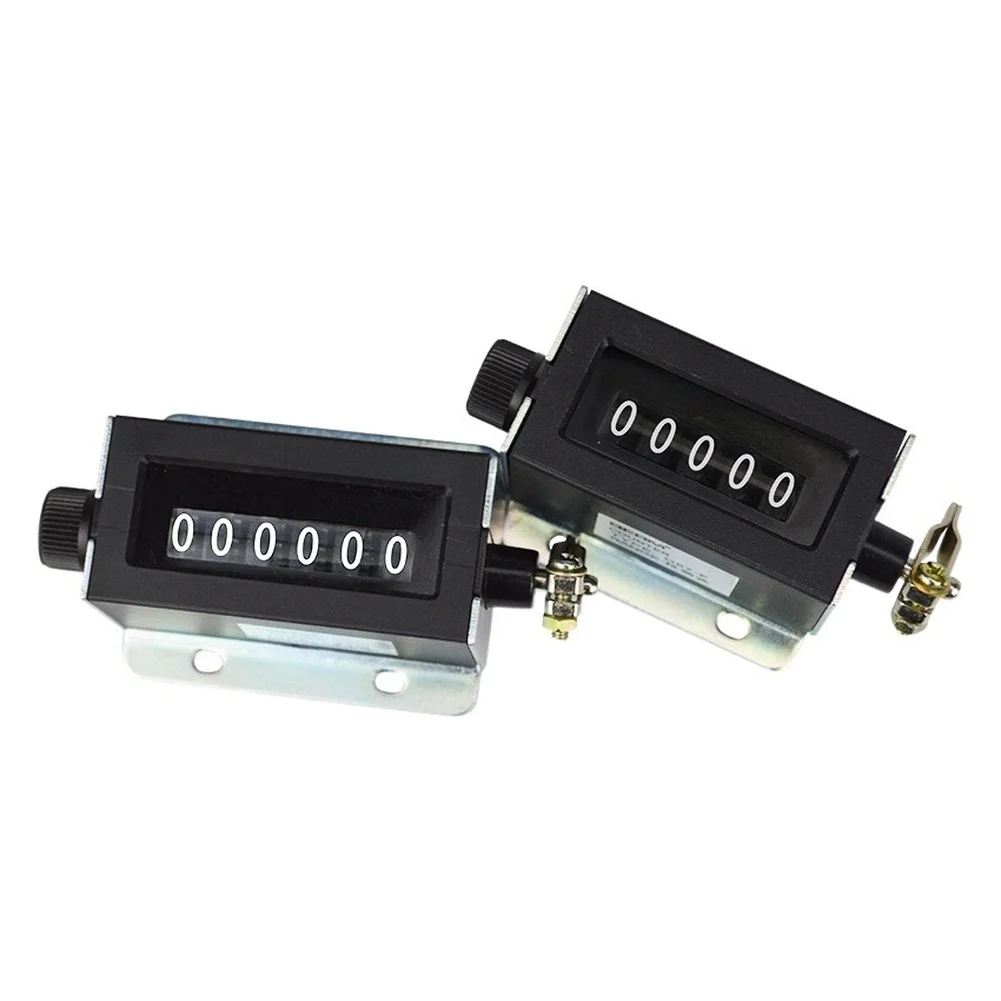 Manual Mechanical Counter 2pcs for For industrial Equipment Punch Presses No Battery Needed Count Range 0-999999