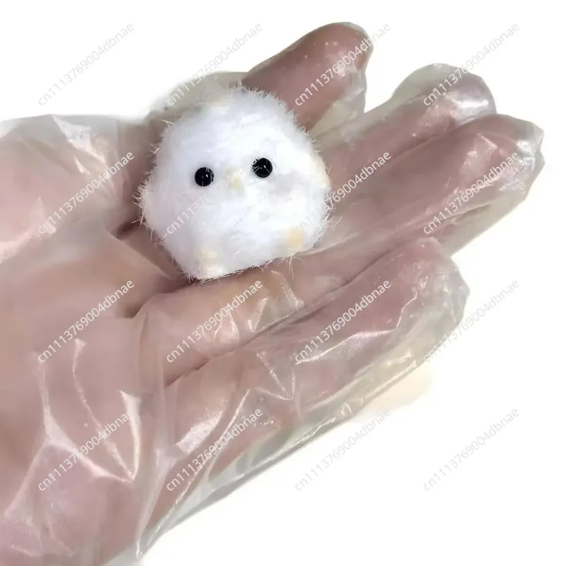 Cartoon plush chick bowl chicken decompression kneading music toy pendant children's reward kindergarten students small gift