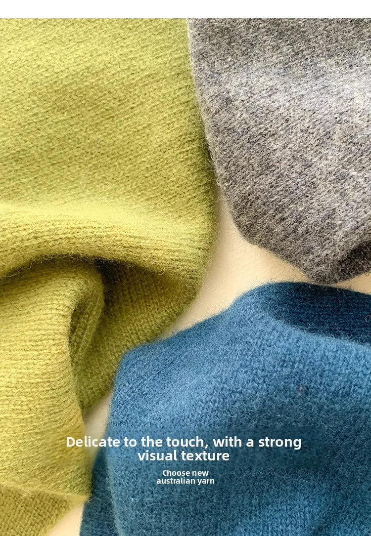 100% Wool Women's Knitted Triangle Scarf Shawl Warmth for Autumn and Winter Multifunctional All - Match Small Scarf for Ladies