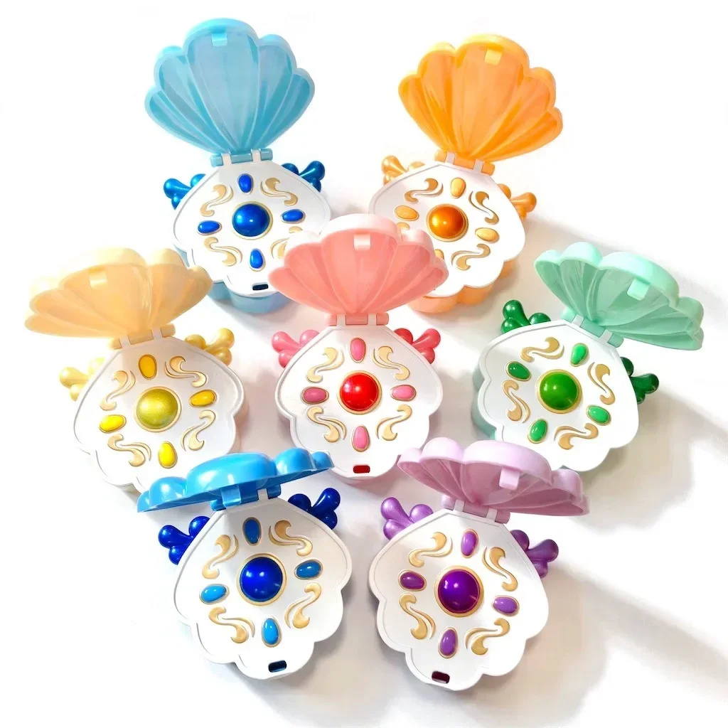 Japanese Genuine Gacha Scale Model Mermaid Melody Shell Transformer Cute Pendant Decorative Action Figure Toys