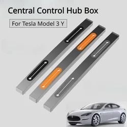 Central Control Hub Box for Tesla Model 3 Y Phone Charging Cable Clip Center Console Docking Station USB Hub Data Line Organizer