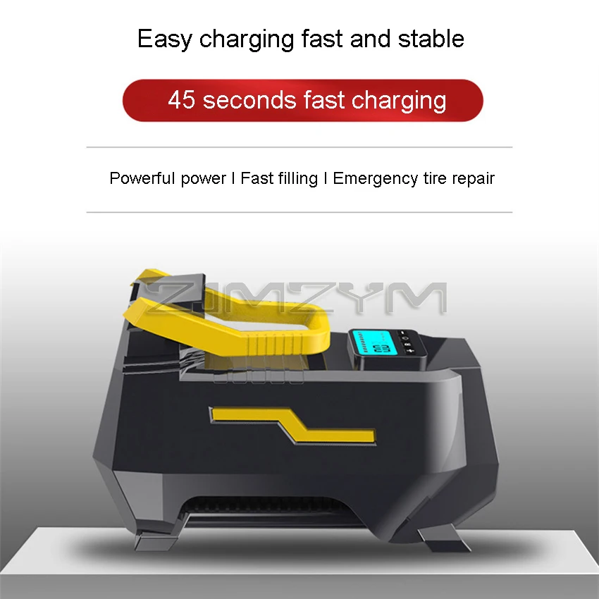 Car Tyre Inflator Air Compressor Dual Power 110V-220V AC/DC 12V Digital Portable Electric Air Pump for Vehicles Motorcycle