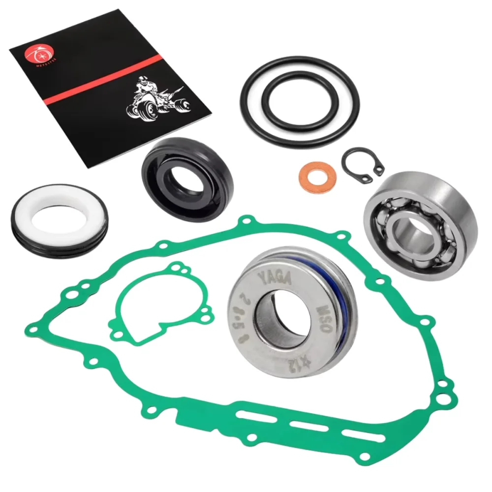 Water Pump Seal Mechanical Seal & OIL SEAL Gasket Bearing Kit For Yamaha Grizzly 700 Grizzly 550 Rhino 700 Viking 700 2007-2018