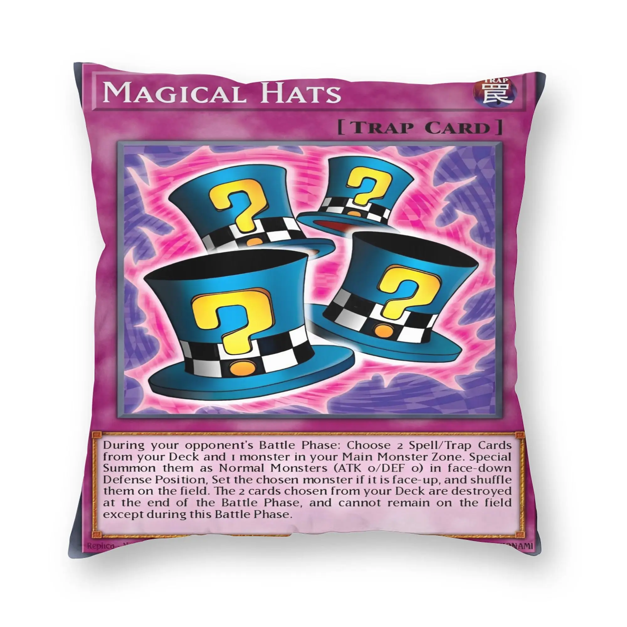Anime Yu Gi Oh Card  Pillowcase Soft Polyester Cushion Cover Decoration  Pillow Case Cover Home Zipper 18''
