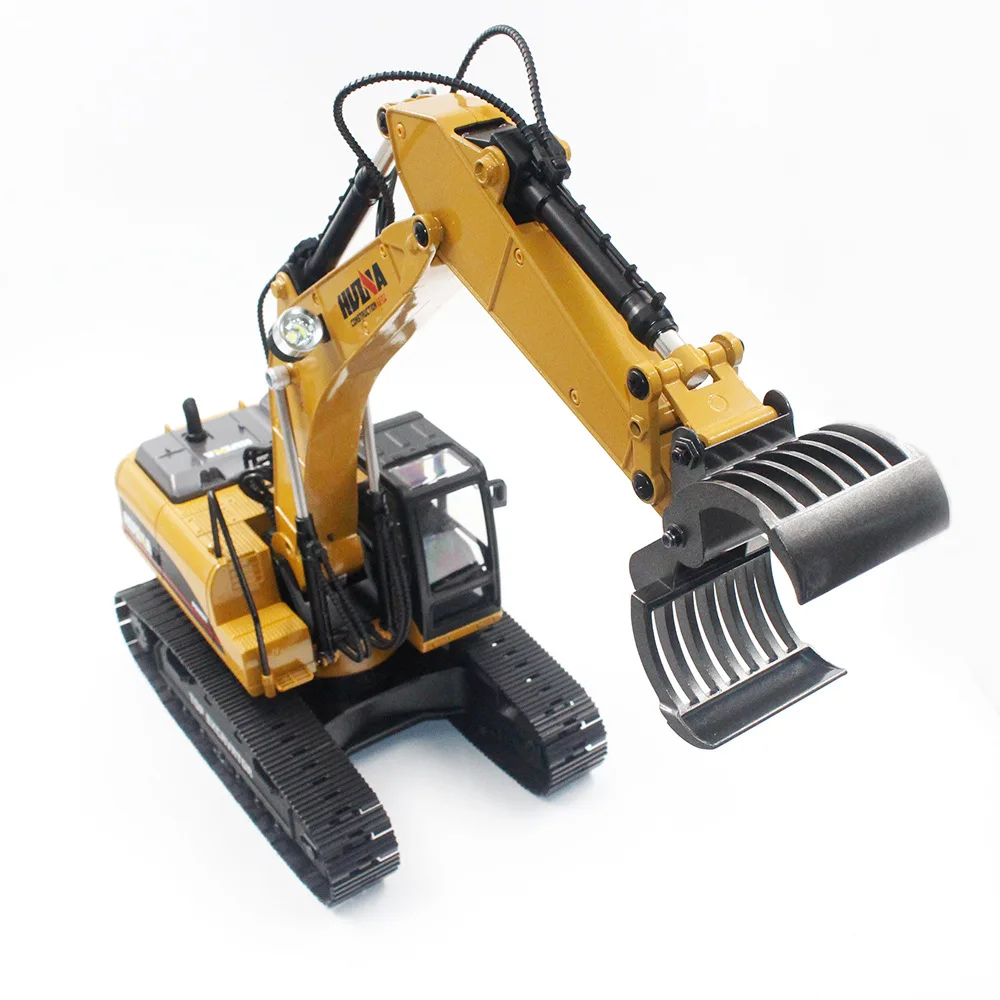 Newest Version Full Metal Huina 1580 Excavator 1:14 Scale 23Channels RC Full Alloy Remote Controlled Toys Excavator