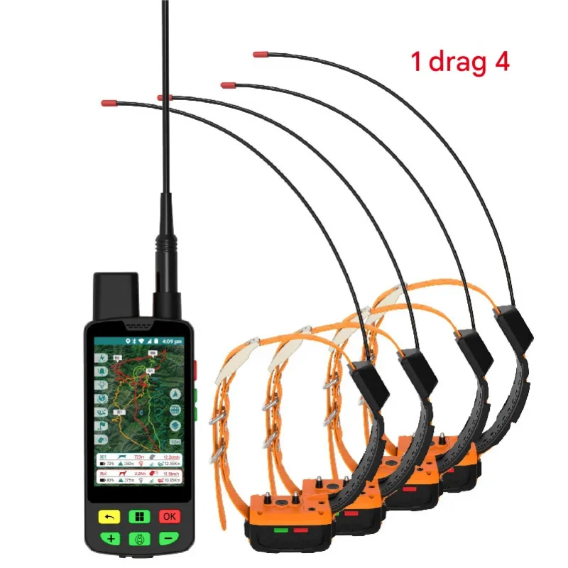 GPS Hunting Dog Tracker: 15KM Long-Range VHF + 4G Failover & Red IP68 Shock-Resnt Construction