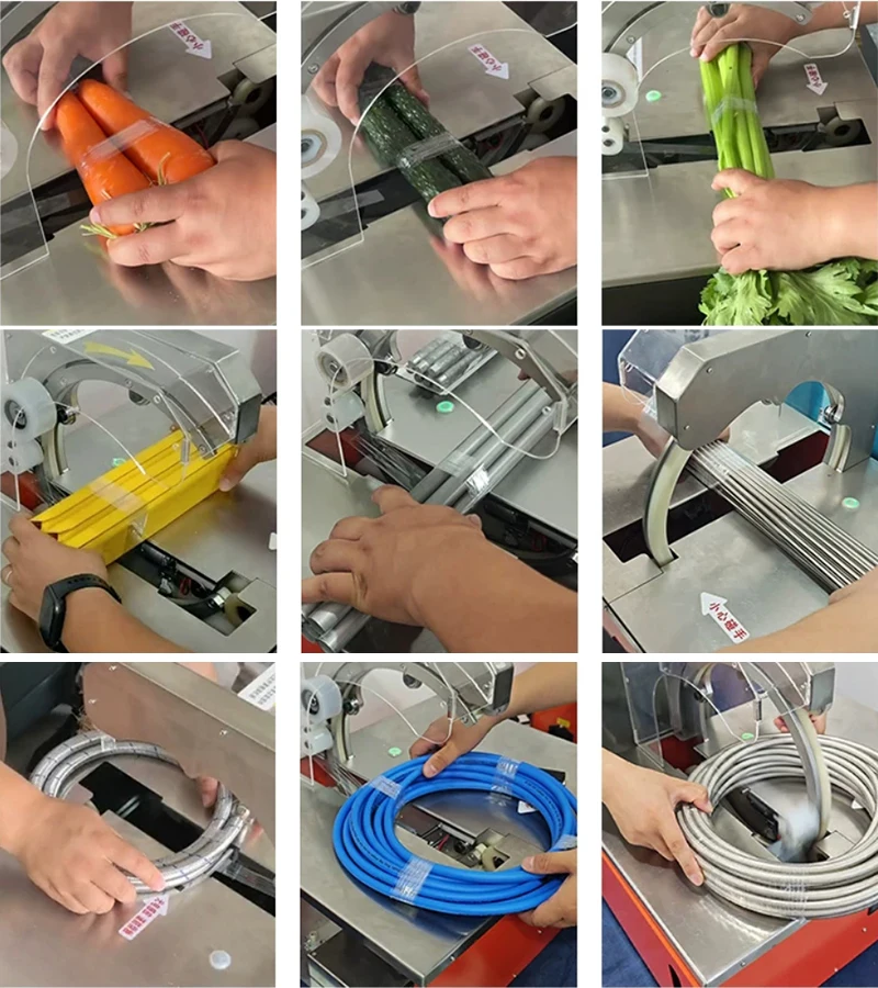 Automatic Vegetable Bundling machine Supermarket Electric Wrapping Film Strapping Machine Hardware Banding Machine