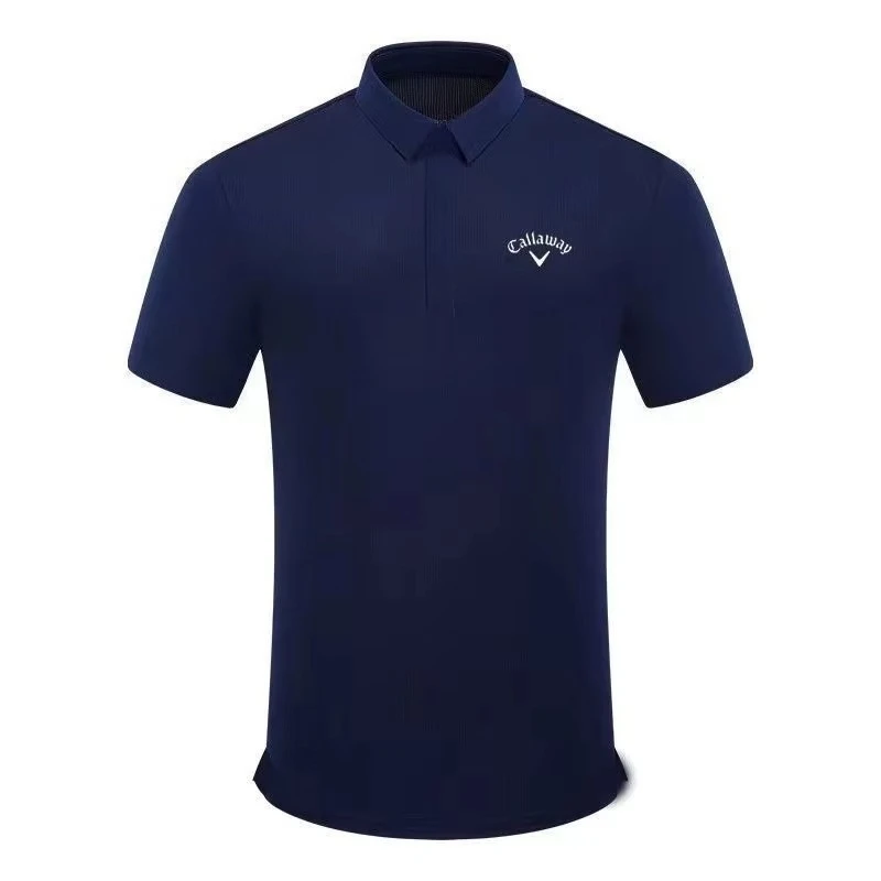 

Summer New Golf Jersey Men's Lapel Polo Print T-Shirt Casual Outdoor Sports Street Quick Drying Breathable Short Sleeved T-shirt