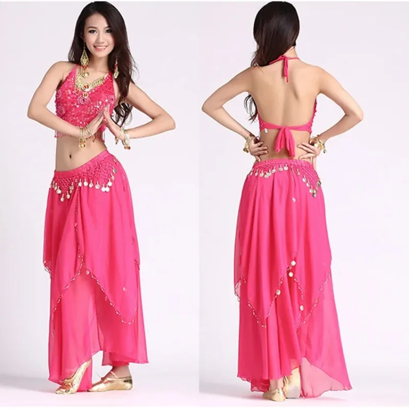 2pcs Set Women Belly Dance Costumes For Adult India Stage Gypsy Costumes Woman Bellydance Egypt Belly Dancing Suit For Women