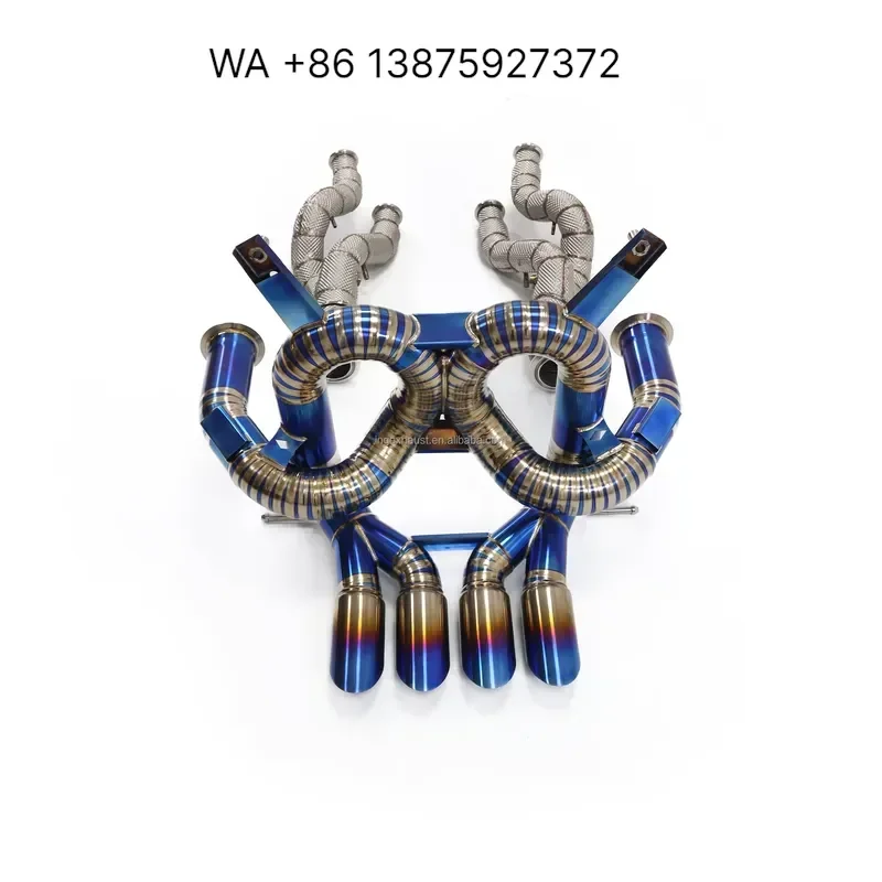 Wmwmnu for ING Titanium Alloy Car Exhaust Downpipe Catback for Aventador LP750 High Quality Auto Turning Pipe