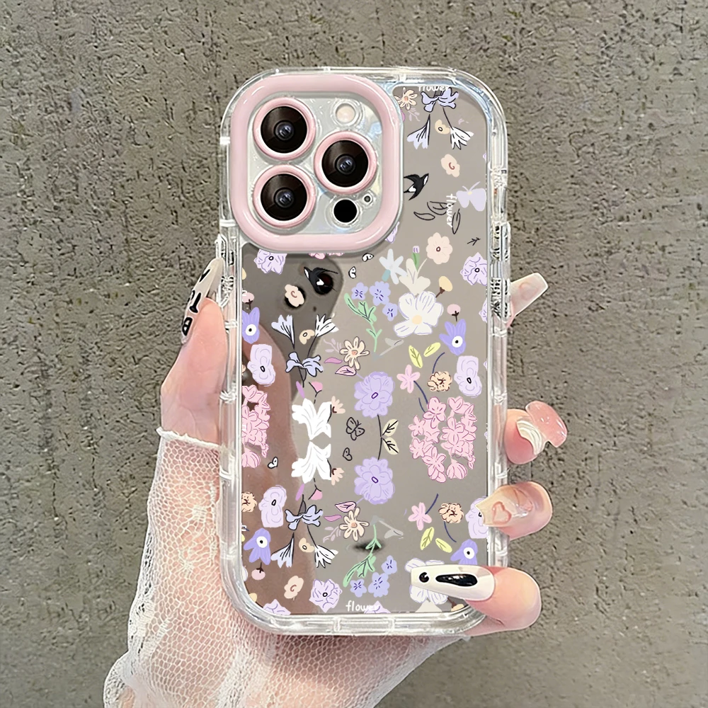 Einfache Cartoon-Graffiti-Air-Cushion-Spiegel-Handyhülle für iPhone 17 15 14 16 Pro Max 13 12 11 Pro X XR XS 7 8 Plus 17Air Cover – Detail 11