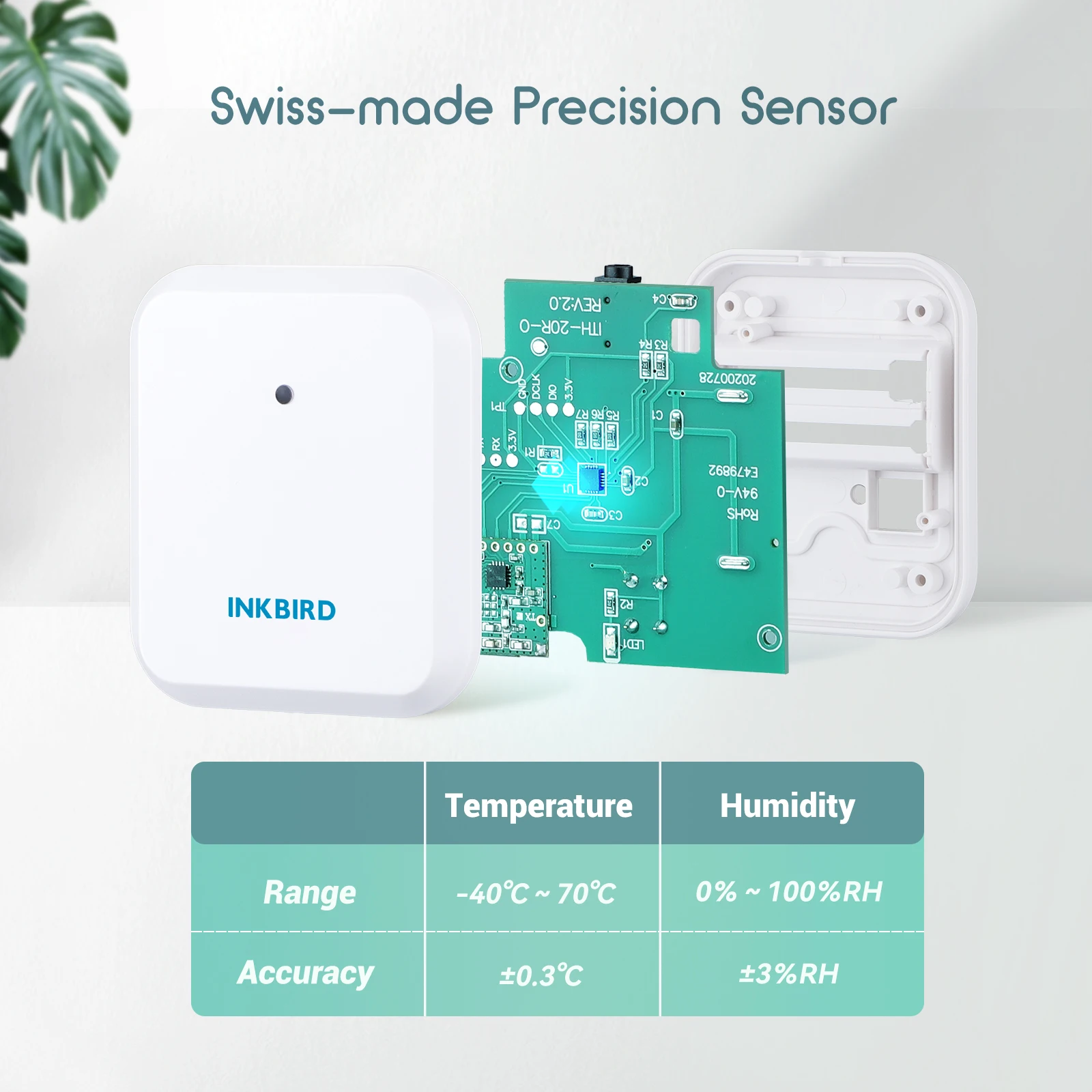 Imagem -02 - Inkbird-sensor de Temperatura e Umidade sem Fio Wi-fi Gateway App Termômetro Controle Remoto e Monitor Higrômetros