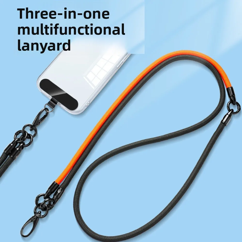 

Switchable 3-in-1 Phone Lanyard Adjustable Length Wrist Strap Mobile Phone Chain Anti-Lost Detachable Crossbody Phone Strap