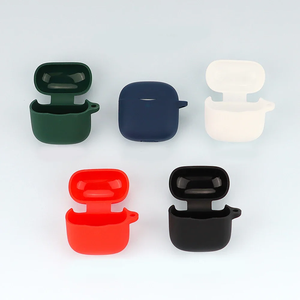 Para Baseus Bowie E3 funda con gancho anticaída de silicona auriculares inalámbricos Bluetooth cubierta para Baseus E3 TWS funda protectora fundas