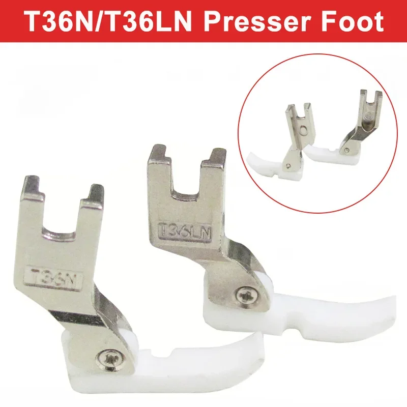 T36N T36LN Narrow Zipper Presser Foot Left And Right Single Side Of Flat Car Industrial Machine Plastic Sewing Accessories