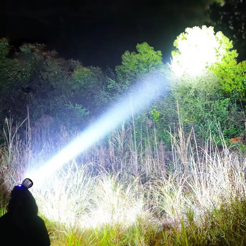 Leistungsstarke LED Scheinwerfer Aluminium Legierung Scheinwerfer Led Kopf Hohe Lumen Wiederaufladbare Led Scheinwerfer Camping Suche Jagd Angeln – Detail 5