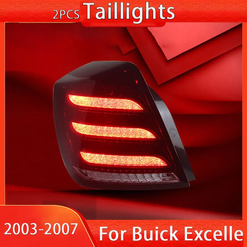 Car Styling Taillights For Buick Excelle 2003-2007 LED DRL Sequential Moving Turning Signal Fog Brake Reversing Tail Lights