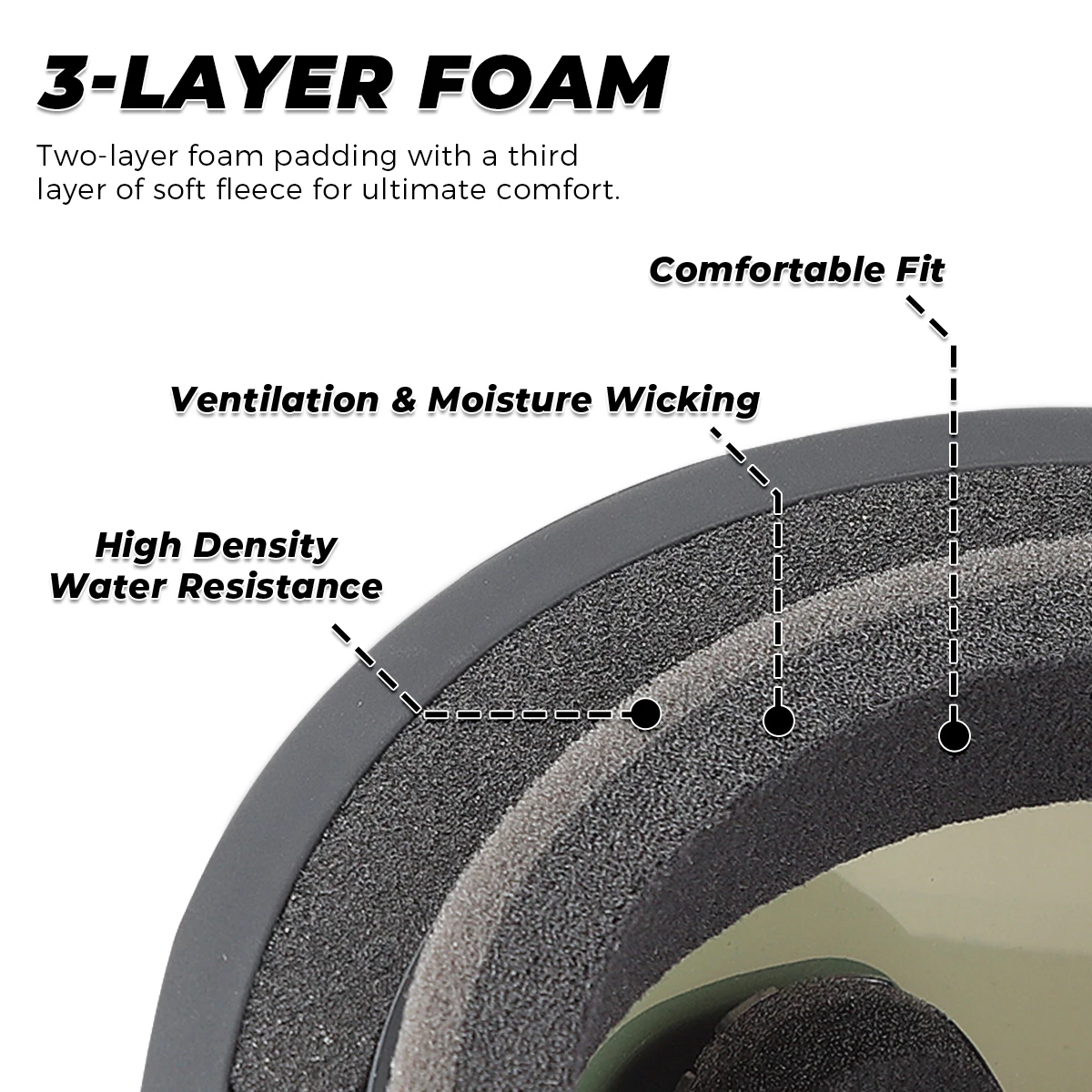 VICTGOAL نظارات التزلج المضادة للضباب حماية من الأشعة فوق البنفسجية عدسة مزدوجة نظارات للتزلج على الجليد النساء الرجال نظارات رياضية في الهواء الطلق